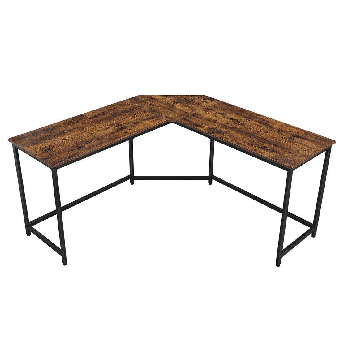 

Biurko narożne 75x149cm do gabinetu Brąz Czarny