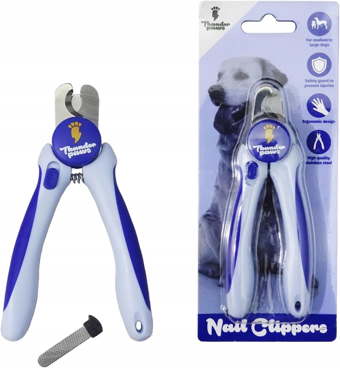 Levně Modré Kleštičky Na Nehty S Pilníkem Pro Malé Psy