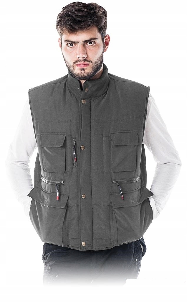 Ochranný Zateplený Rukávník Bez Rukávů Reis Kormorán M Šedý/ocelový