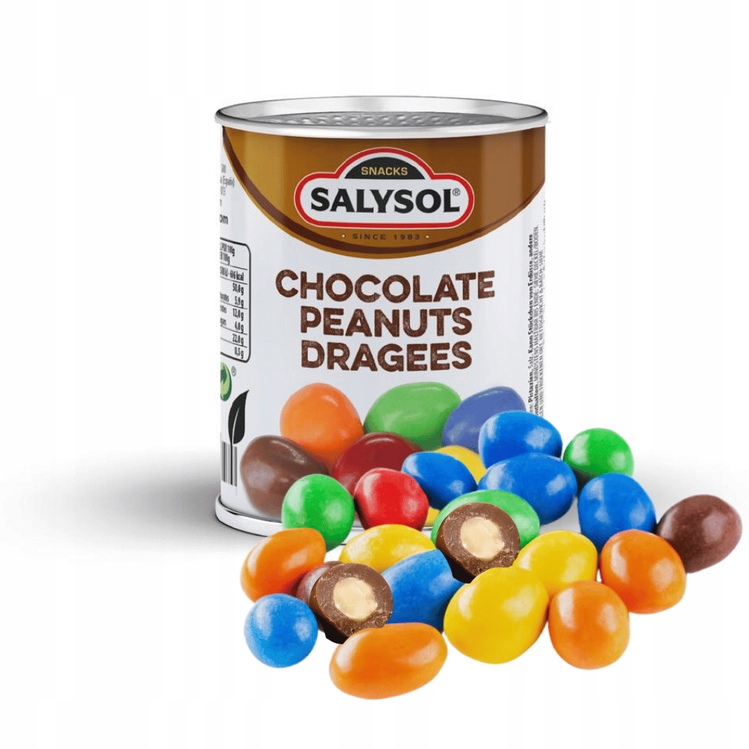 Arašídy v čokoládě Salysol plechovka 60 g x 96 ks