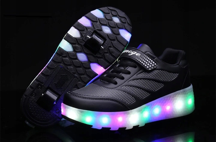 BUTOROLKI BUTY Z ROLKAMI ROLKI WROTKI LED Z POLSKI Marka PAPILIO