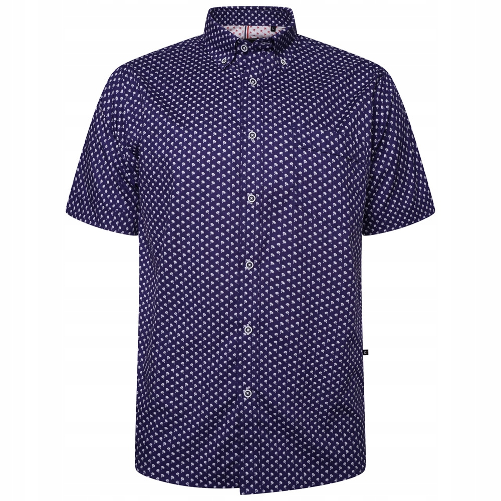 Velká pánská košile Kam Jeans Velké velikosti, krátký rukáv Plus Size 6XL