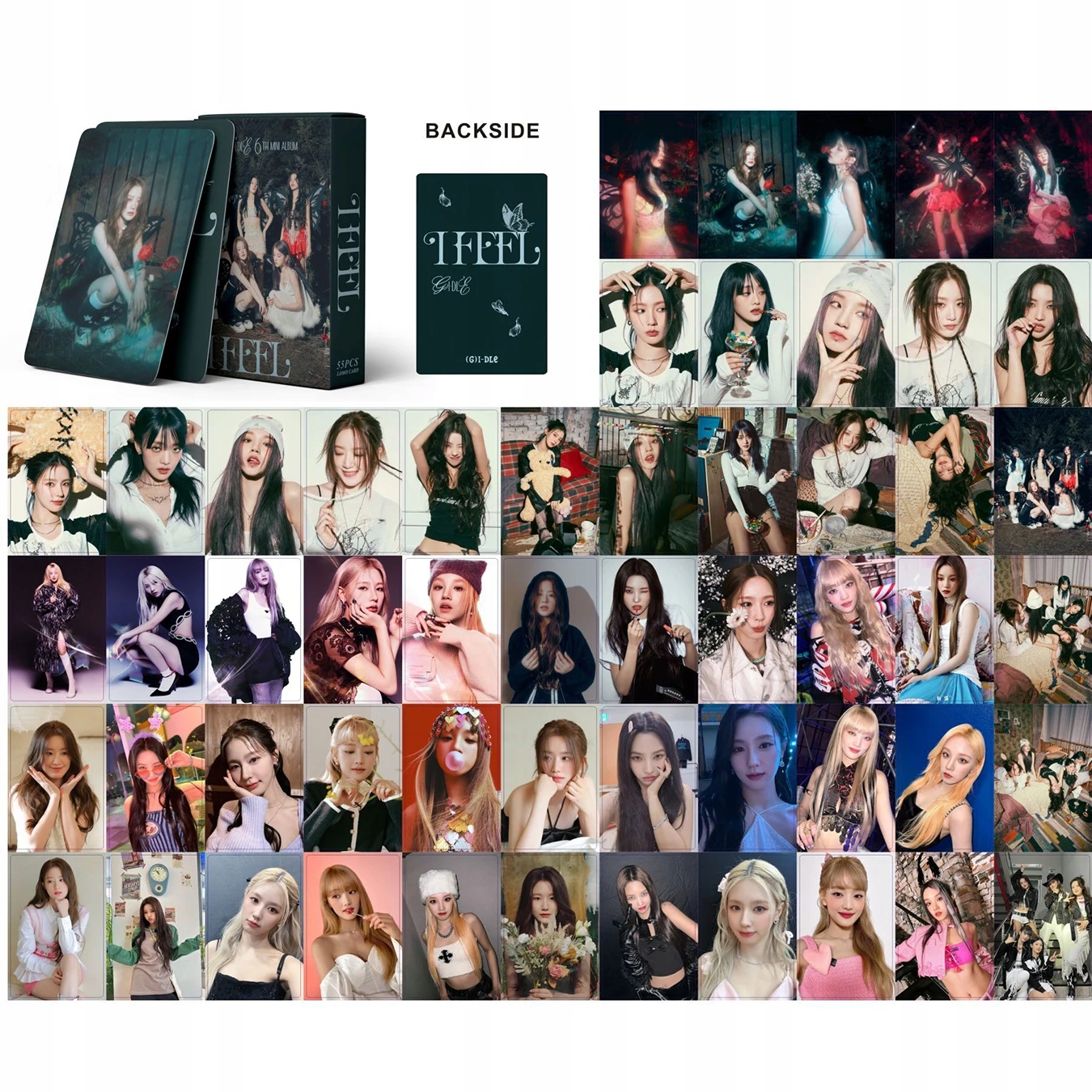55pcs/set Kpop (G)I-DLE Postcards I LOVE Lomo Cards GIDLE Album Girls I