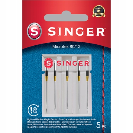 Singer Igła Microtex 80/12 5PK