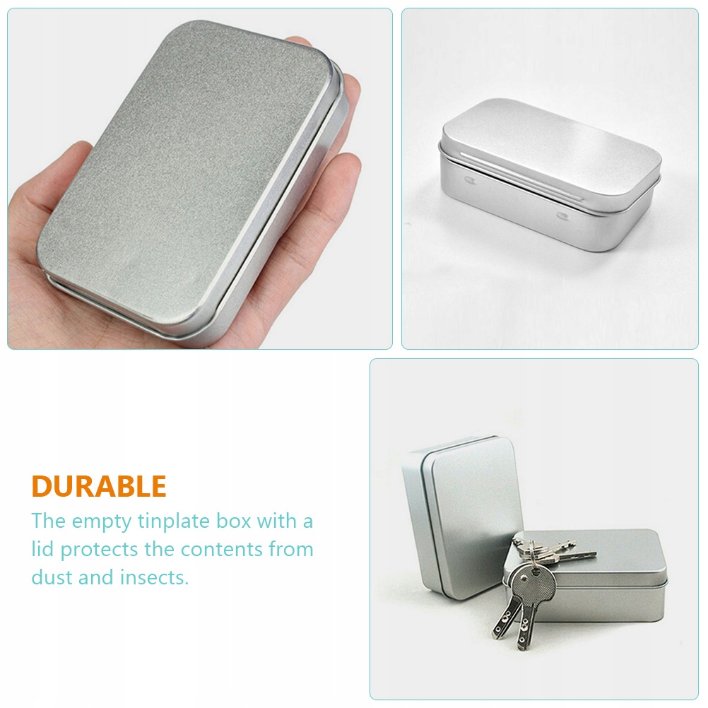 Szafa 10 x 10 x 1 cm srebrny Marka bez marki