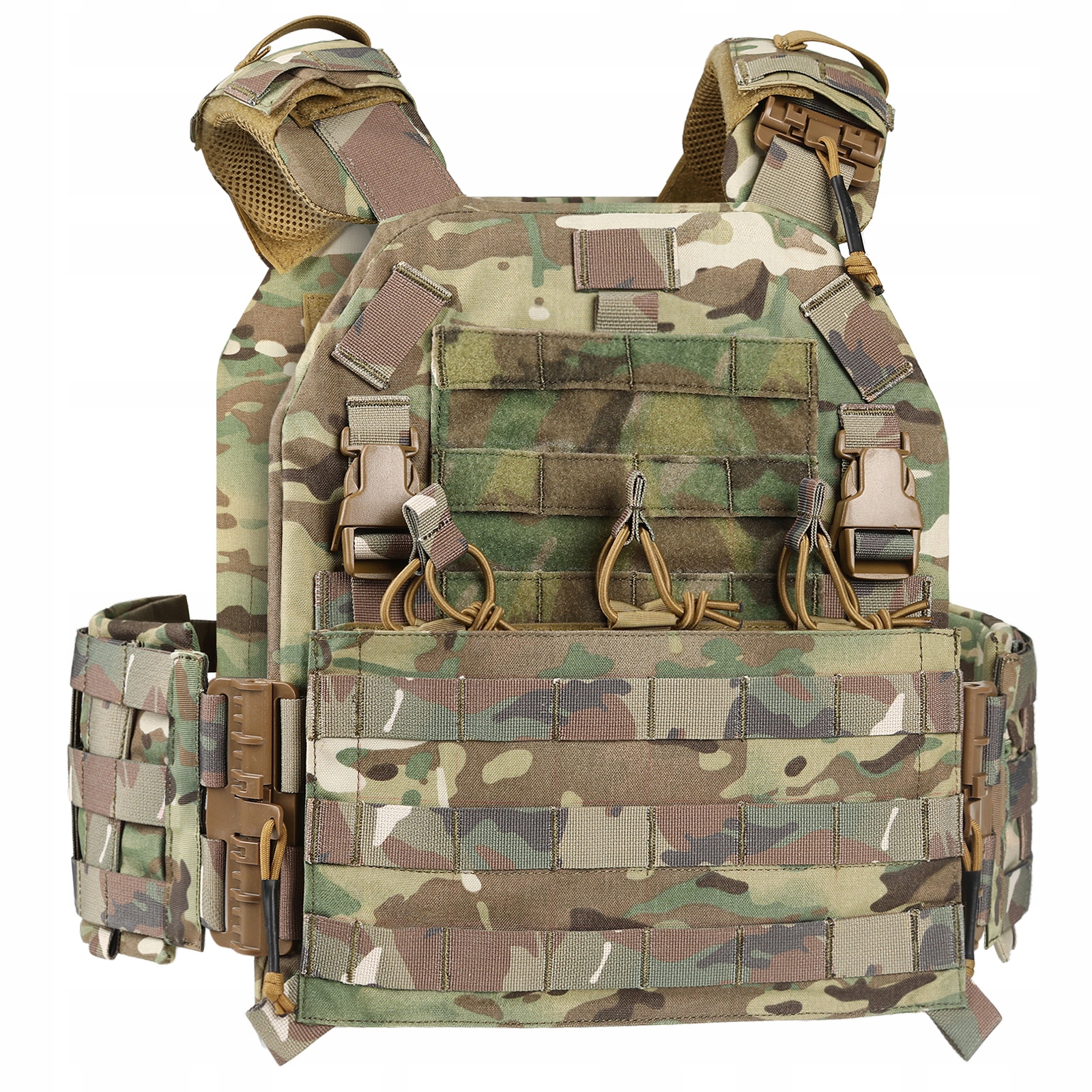 Kamizelka Taktyczna Plate Carrier Na Wkłady Molle Z Ładownicami Multicam