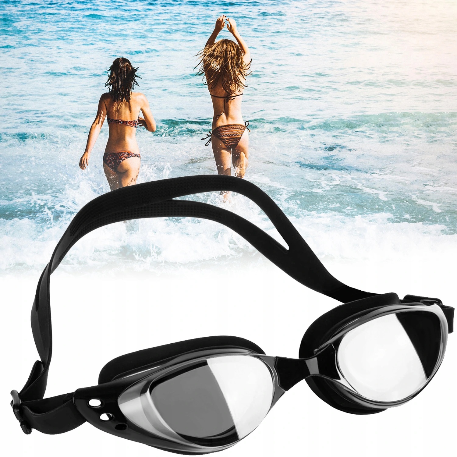 Okulary pływackie Okularki na basen Zatyczki Etui Kod producenta AG419