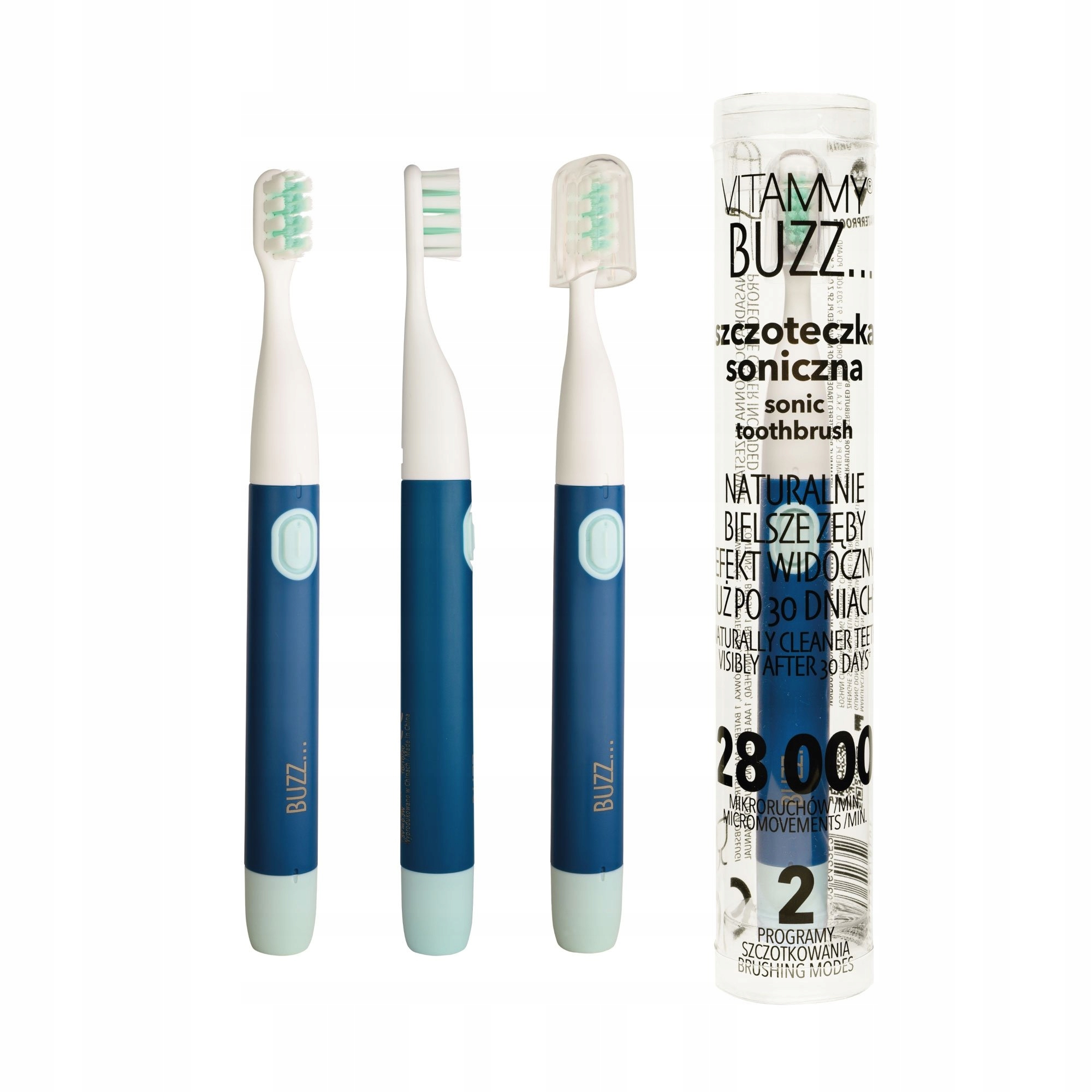 

Szczoteczka soniczna timer 2programy Vitammy Buzz