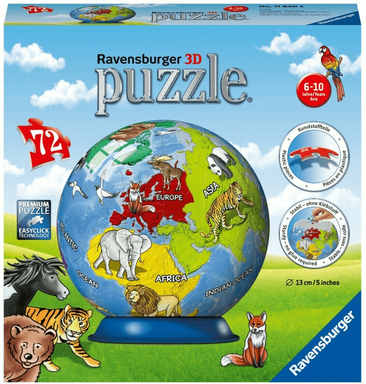

Puzzle 3D 72 Dziecinny globus
