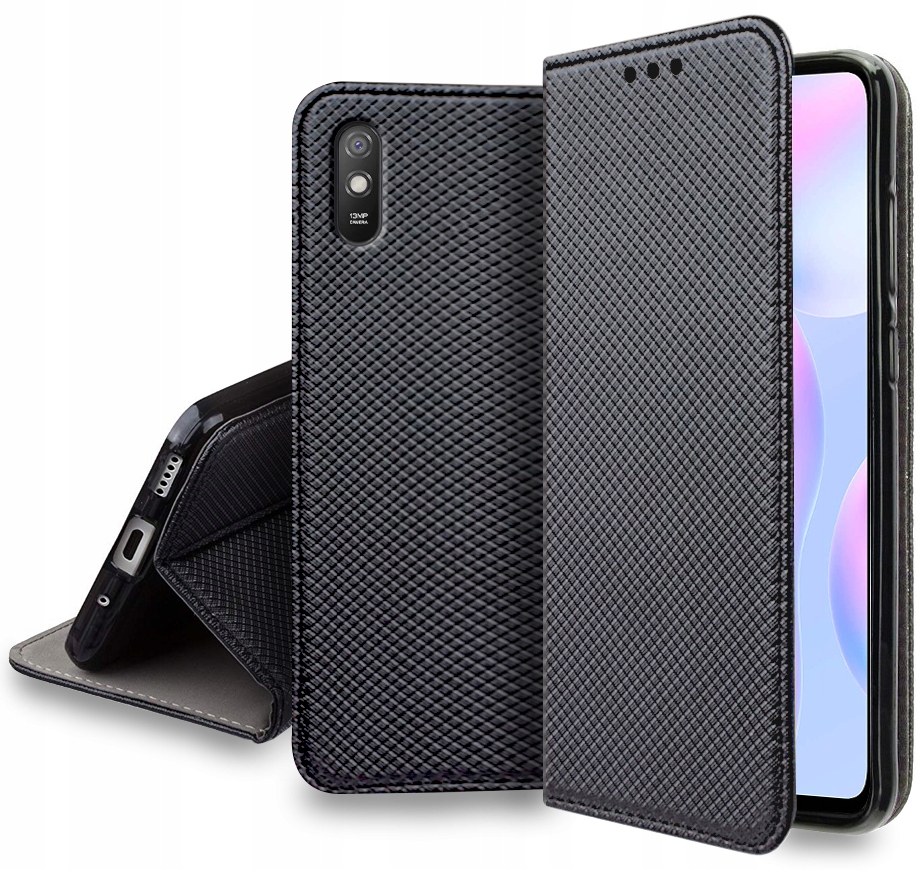 

Etui Portfel na magnes Szkło do Xiaomi Redmi 9A