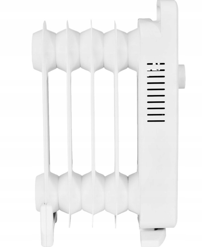 Olejový radiátor bílý 500 W, přenosný termostat