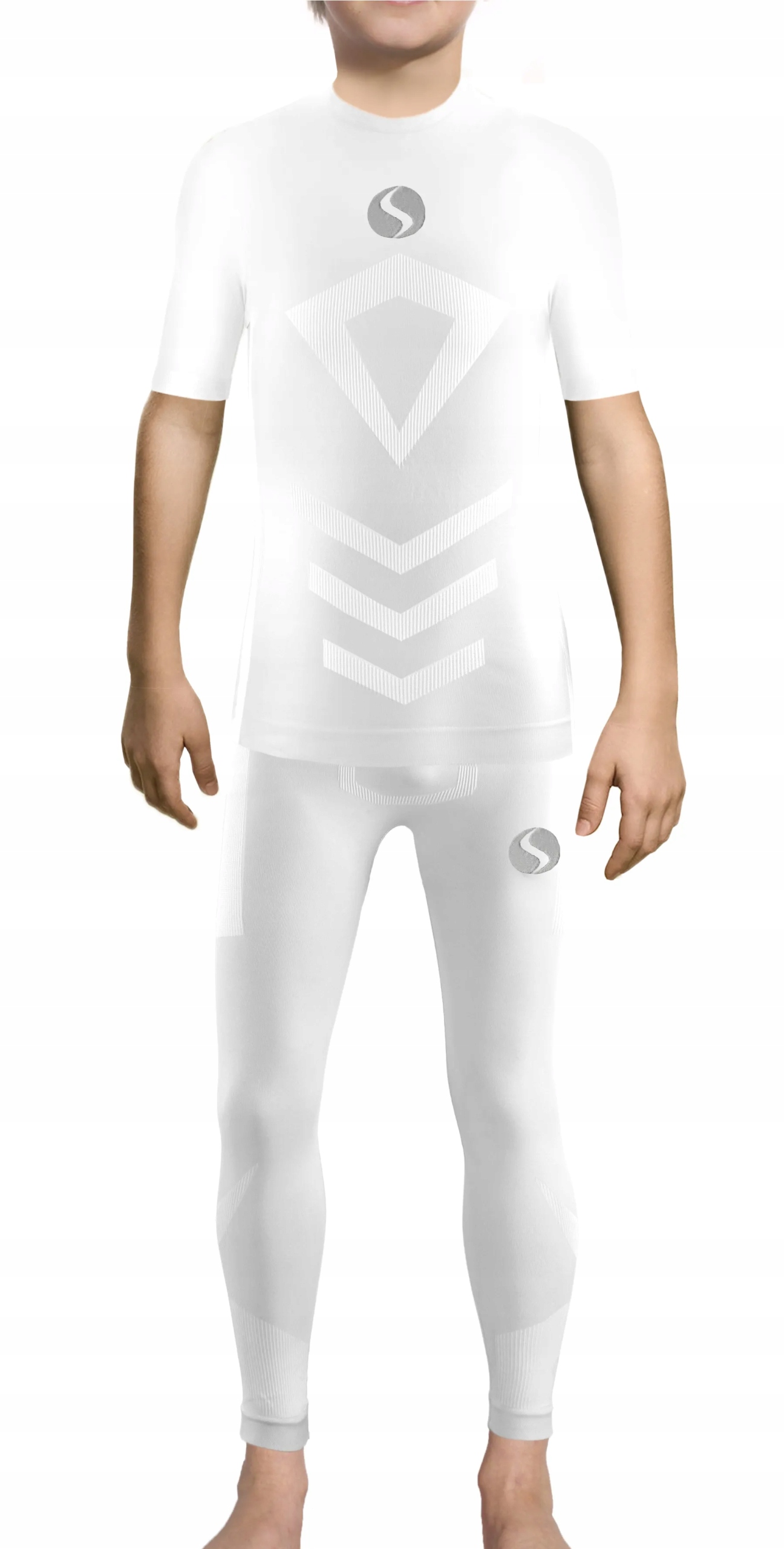 Sesto Senso Komplet Thermo chlapec kr.ruka dl.kalhoty Bílá 140-164 2XS/XS