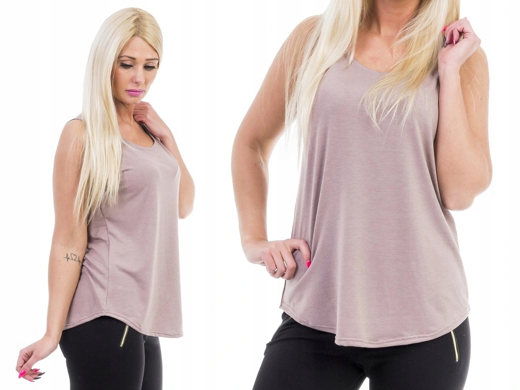 LETNIA BOKSERKA KOSZULKA LUŹNA CAPPUCCINO roz.42