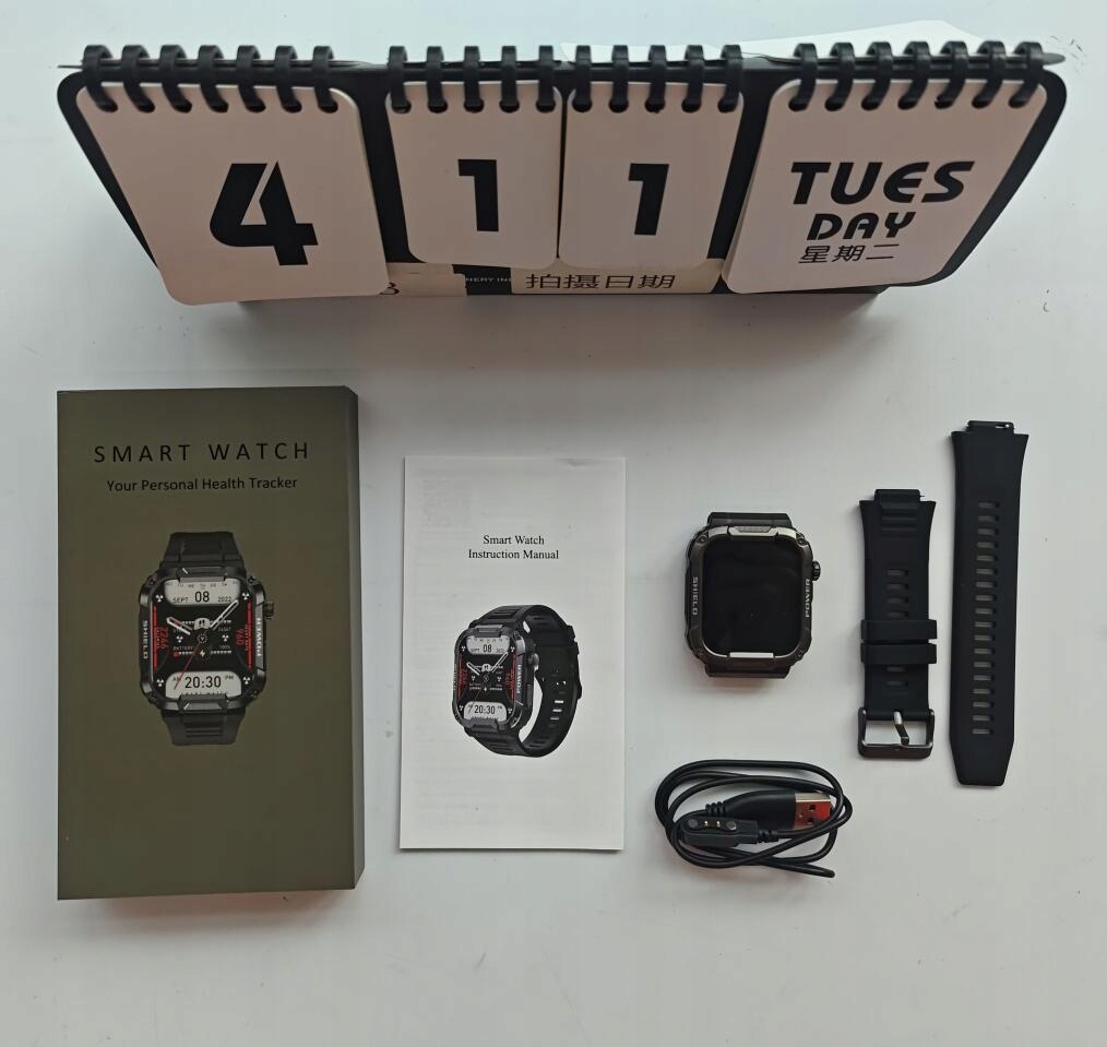 SMARTWATCH ZEGAREK MĘSKI GPS SPORTOWYCH MONITOR PL EAN (GTIN) 0191491526084