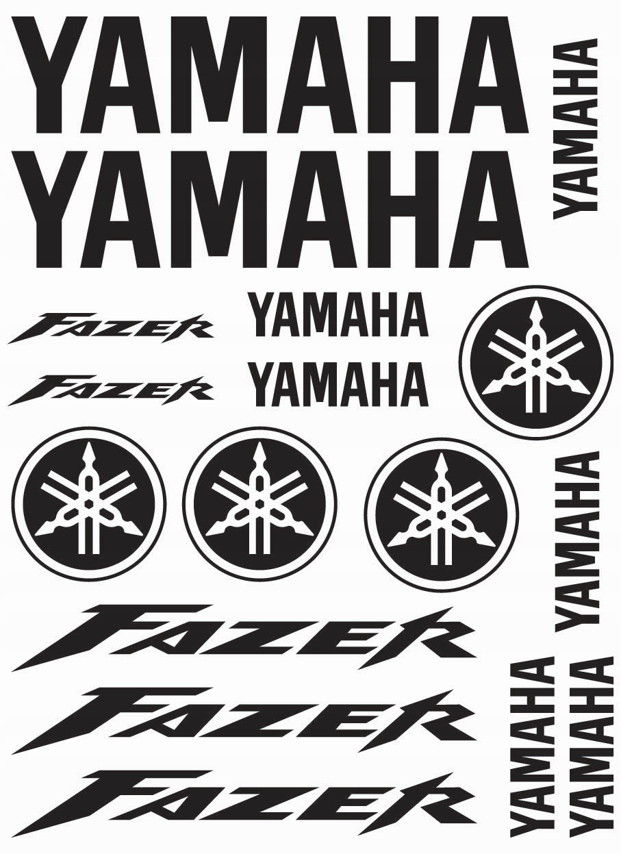 

Naklejki Fazer na motocykl Zestaw _kolory #2