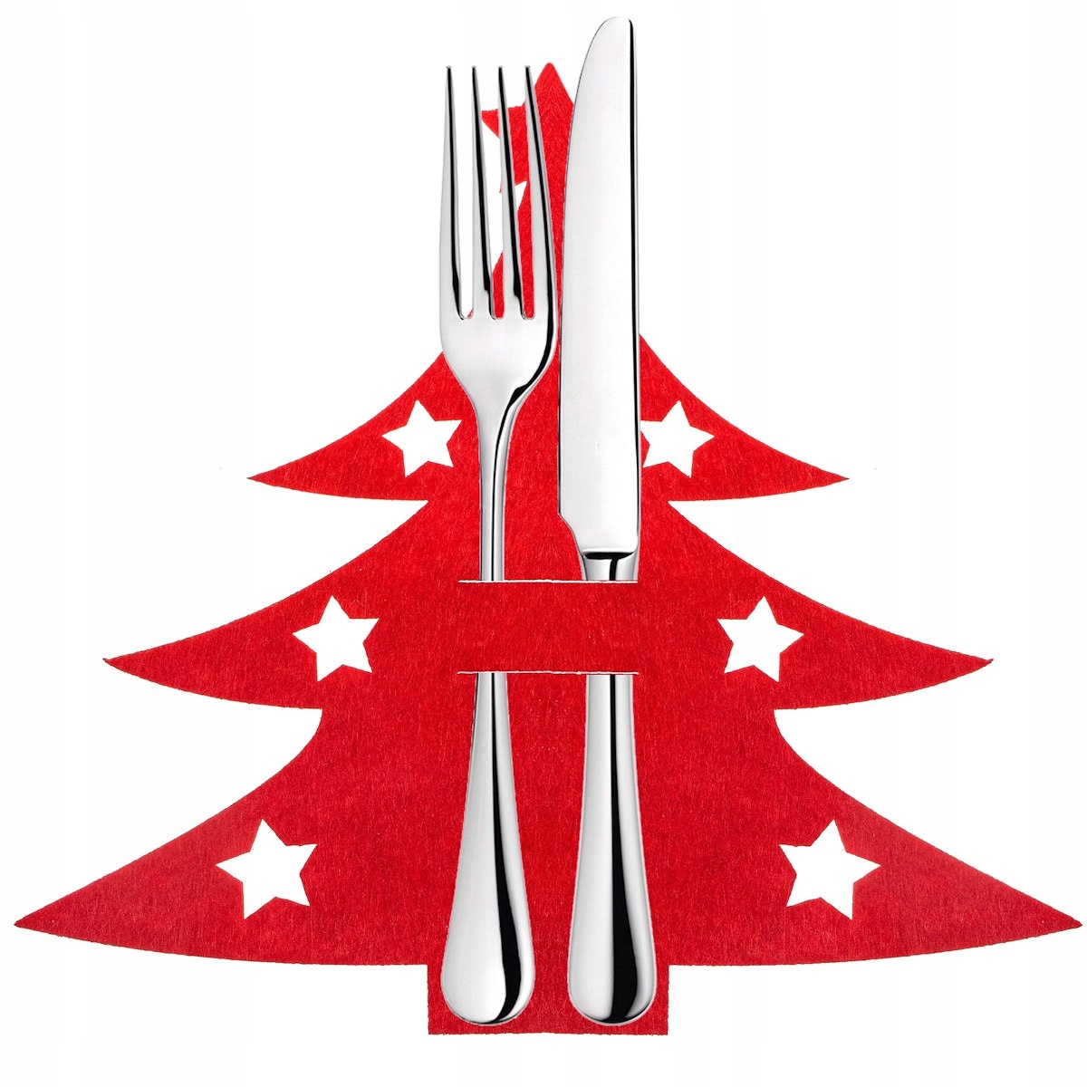 ŚWIĄTECZNE POKROWCE SZTUĆCE STÓŁ DEKORACJA 12szt Marka Springos