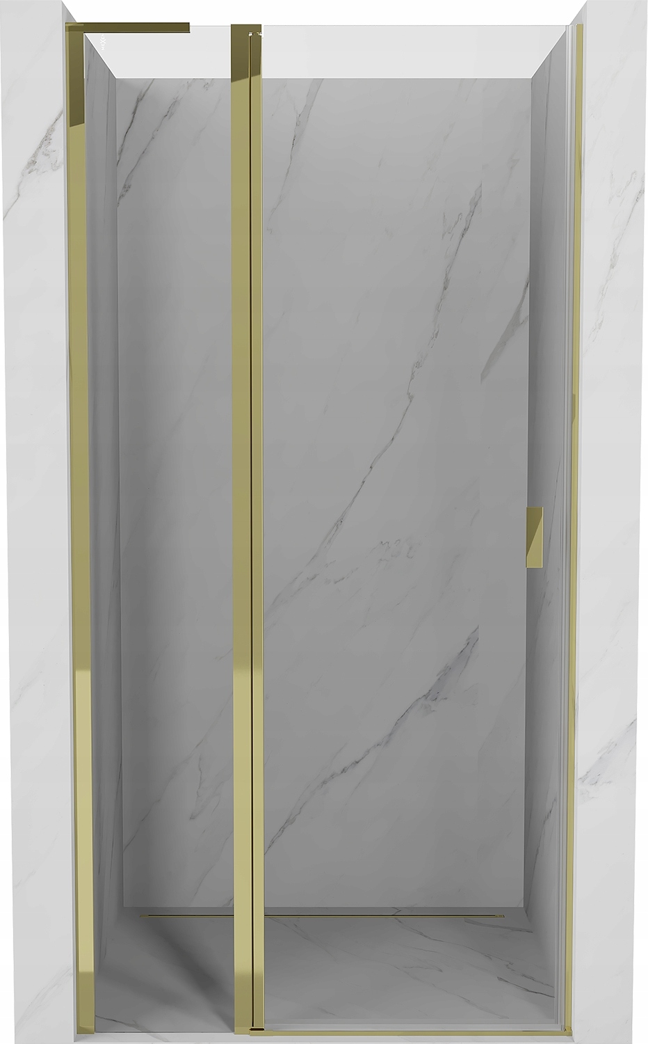 Mexen Mist L 90 cm dveře sprchové, sklo transparentní, zlato