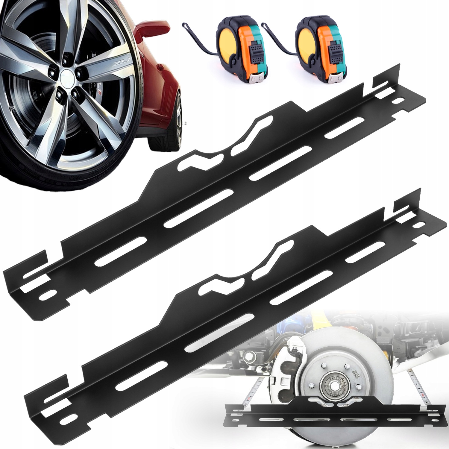 STALOWA PŁYTKA POMIAROWA - DO USTAWIANIA GEOMETRII KÓŁ ŁATWY W MONTAŻU