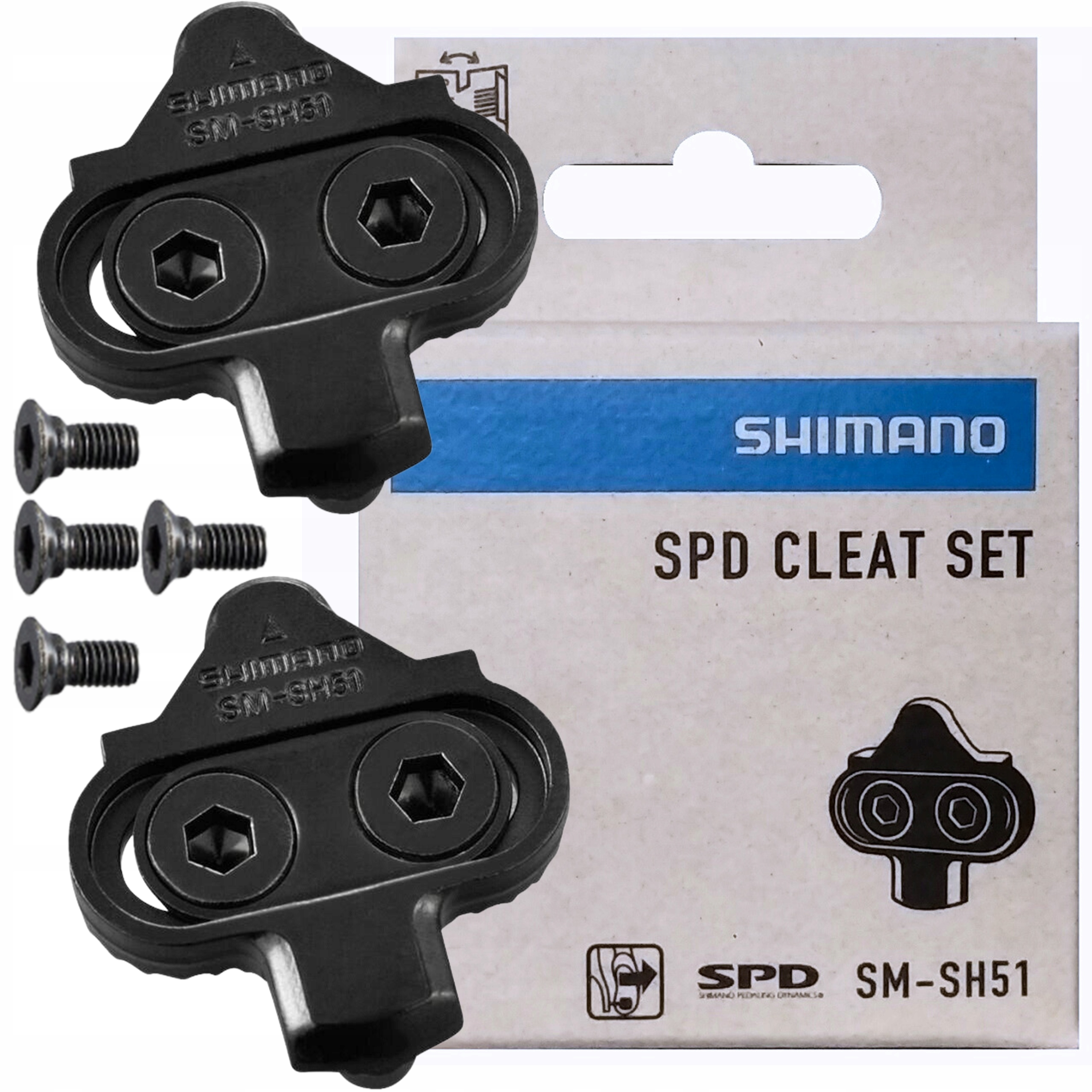 ORYGINALNE BLOKI PEDAŁÓW MTB SHIMANO SM-SH51 BOX