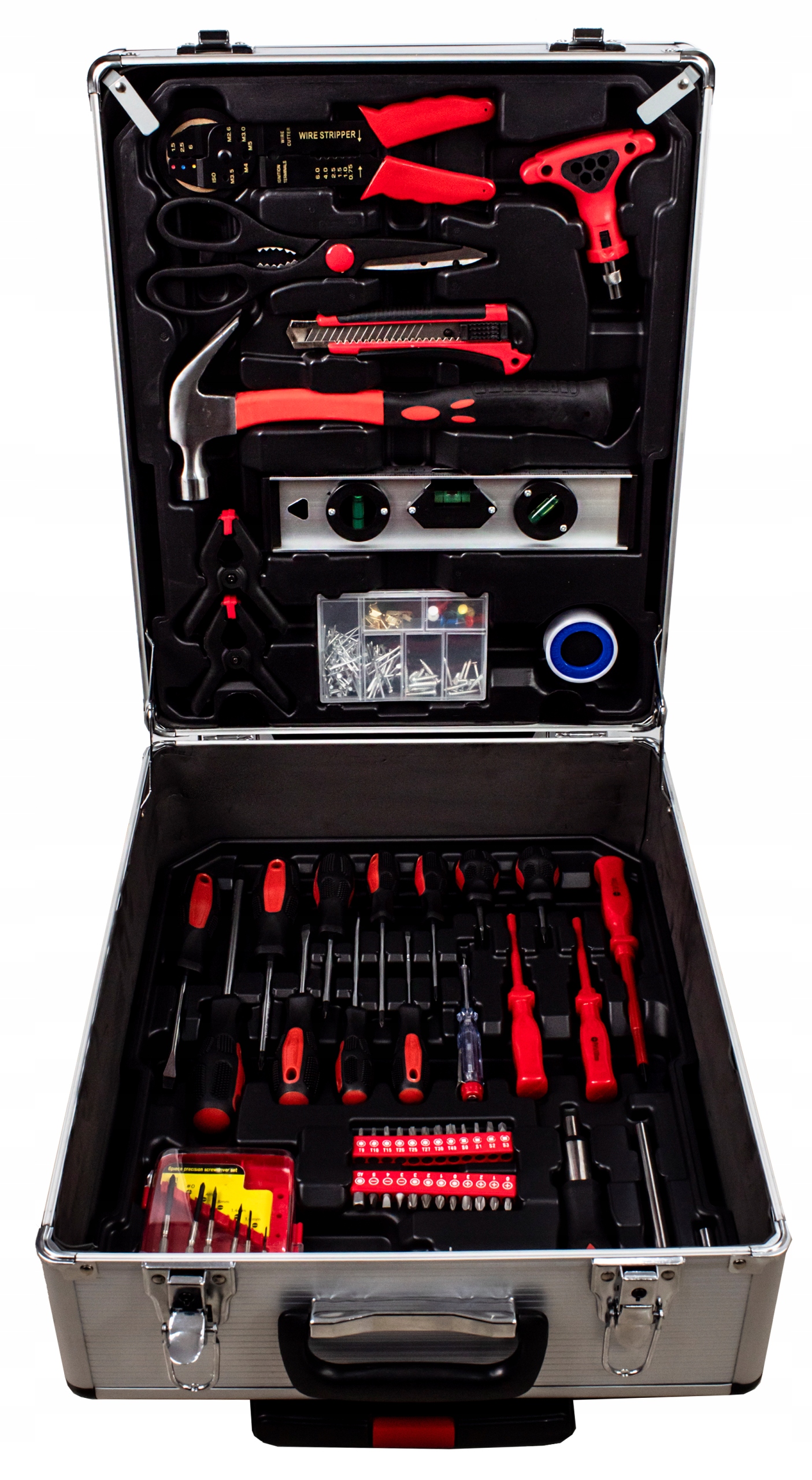 ZESTAW UNIWERSALNYCH NARZĘDZI W WALIZCE NA KÓŁKACH NA PREZENT Waga produktu z opakowaniem jednostkowym 11.3 kg