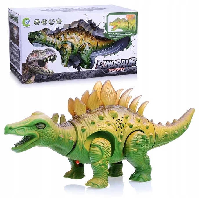 

Dinozaur Stegozaurus Duży Chodzi 27 cm Dźwięk