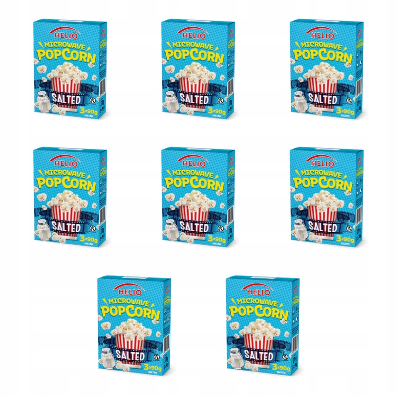 Microwave Popcorn Salted 3 x 90 g Helio X8