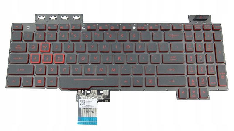 

Klawiatura Do Asus FX505DU FX505DY Red Led