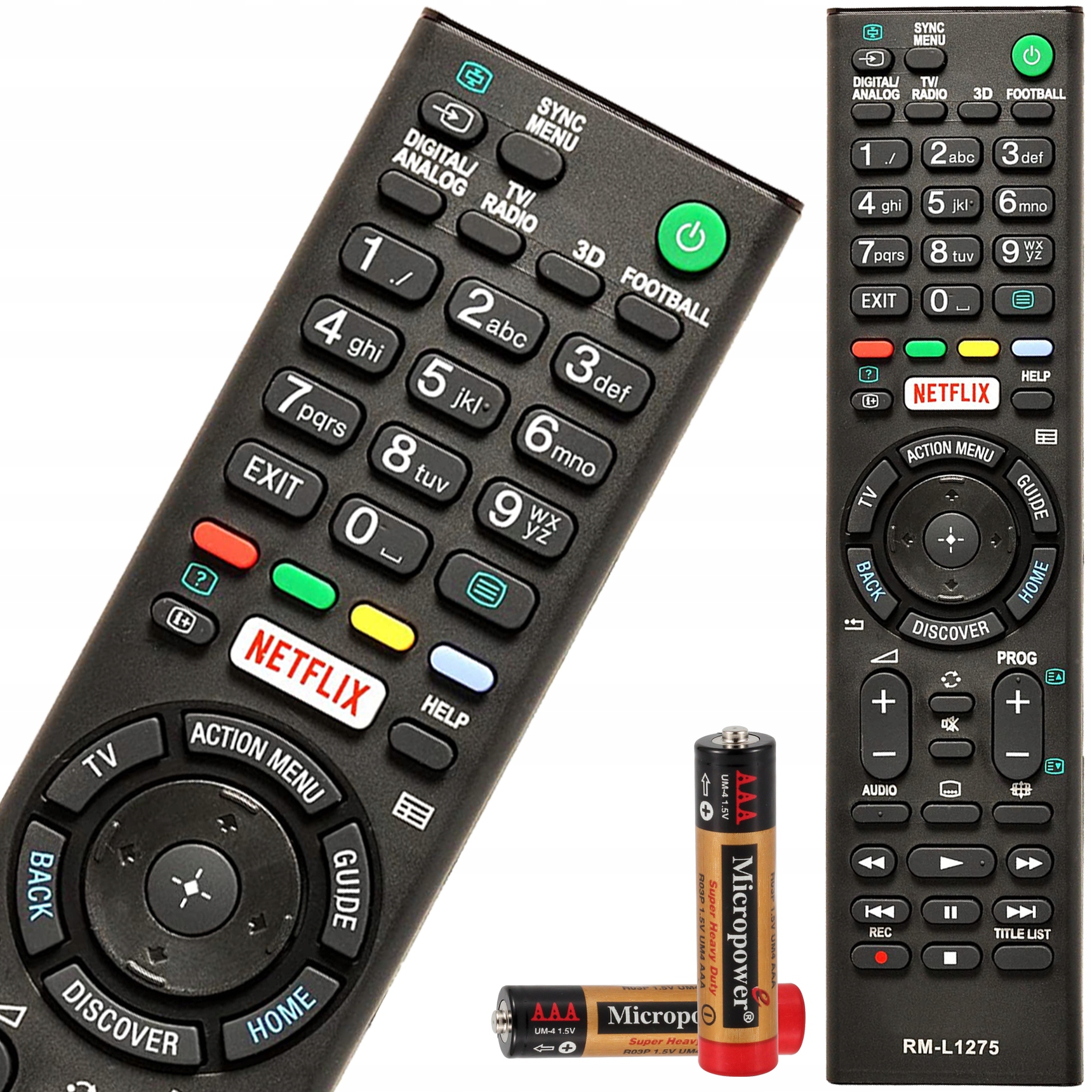 

Pilot Uniwersalny Do Tv Sony RM-L1275 Z Netflix