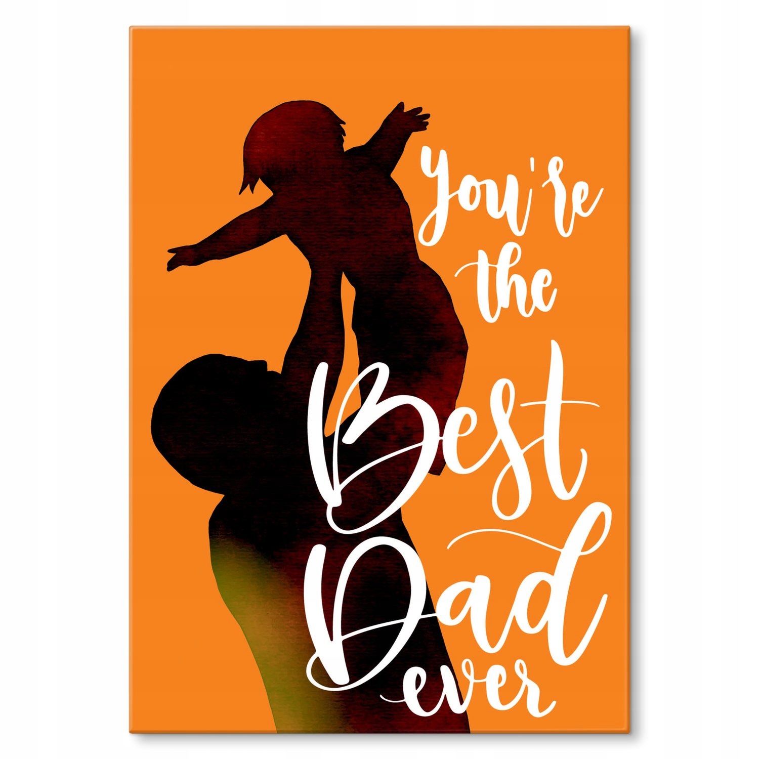 Kovový plakát Best dad ever Dárek 42 x 59 cm