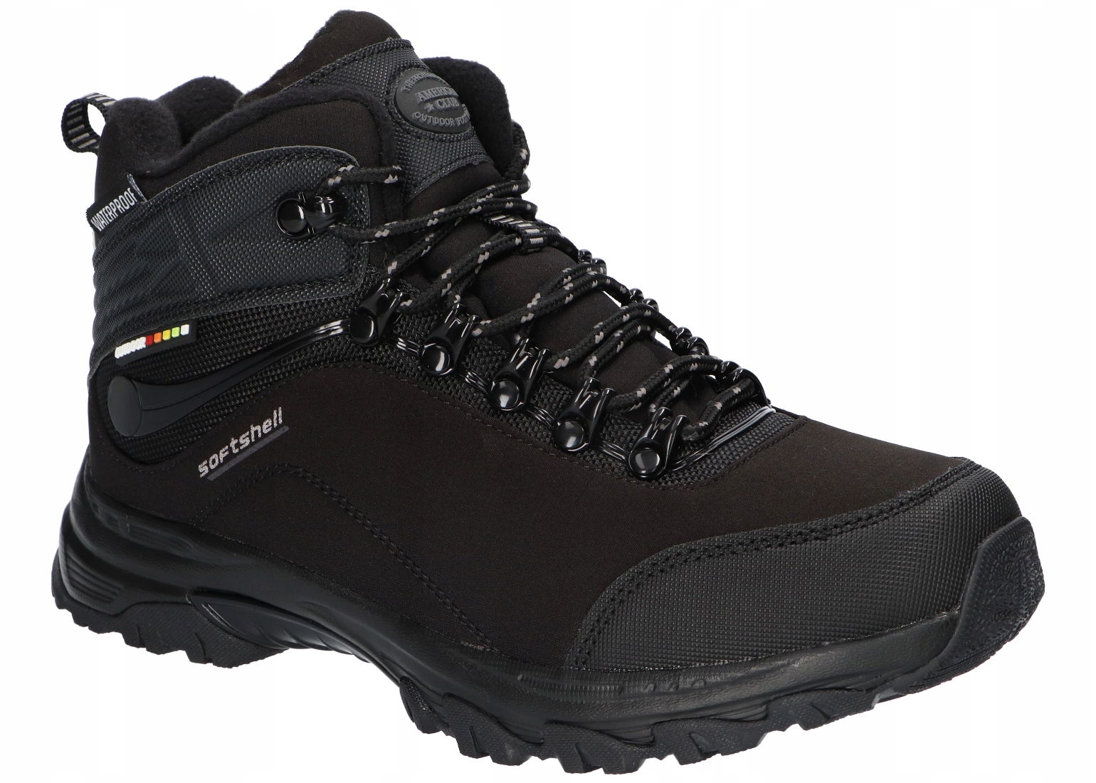 American Club WT264 Zateplené Trapery Zimní Boty Sněhule Softshellové Bk 38