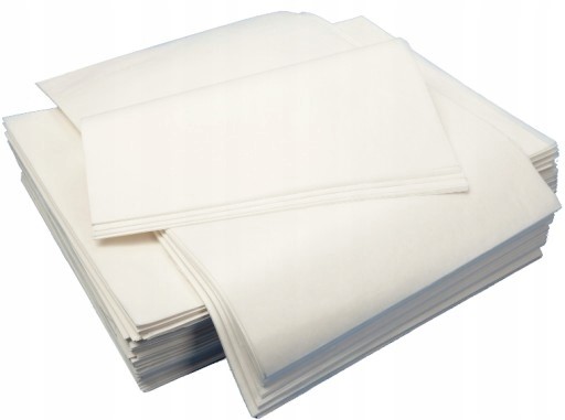 Papier półpergamin pod pizze 40x40 cm biały - 5kg