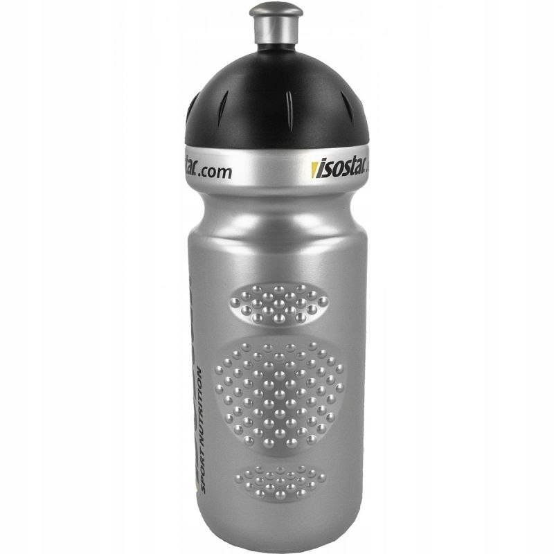 BIDON NA NOWĘ Isostar BUTELKA NA WODĘ BIDON SPORTOWY NA TRENING 650 ML Model Isostar 650ml srebrny