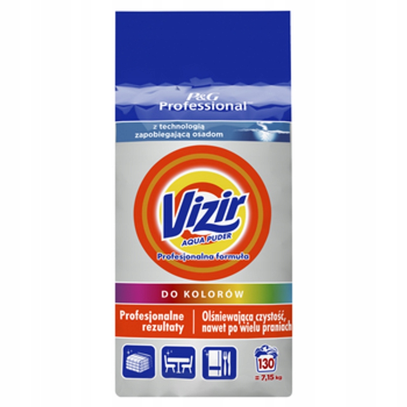 Levně Vizir Profesionální formule na barvy Prášek na praní 130 praní 7,15 kg