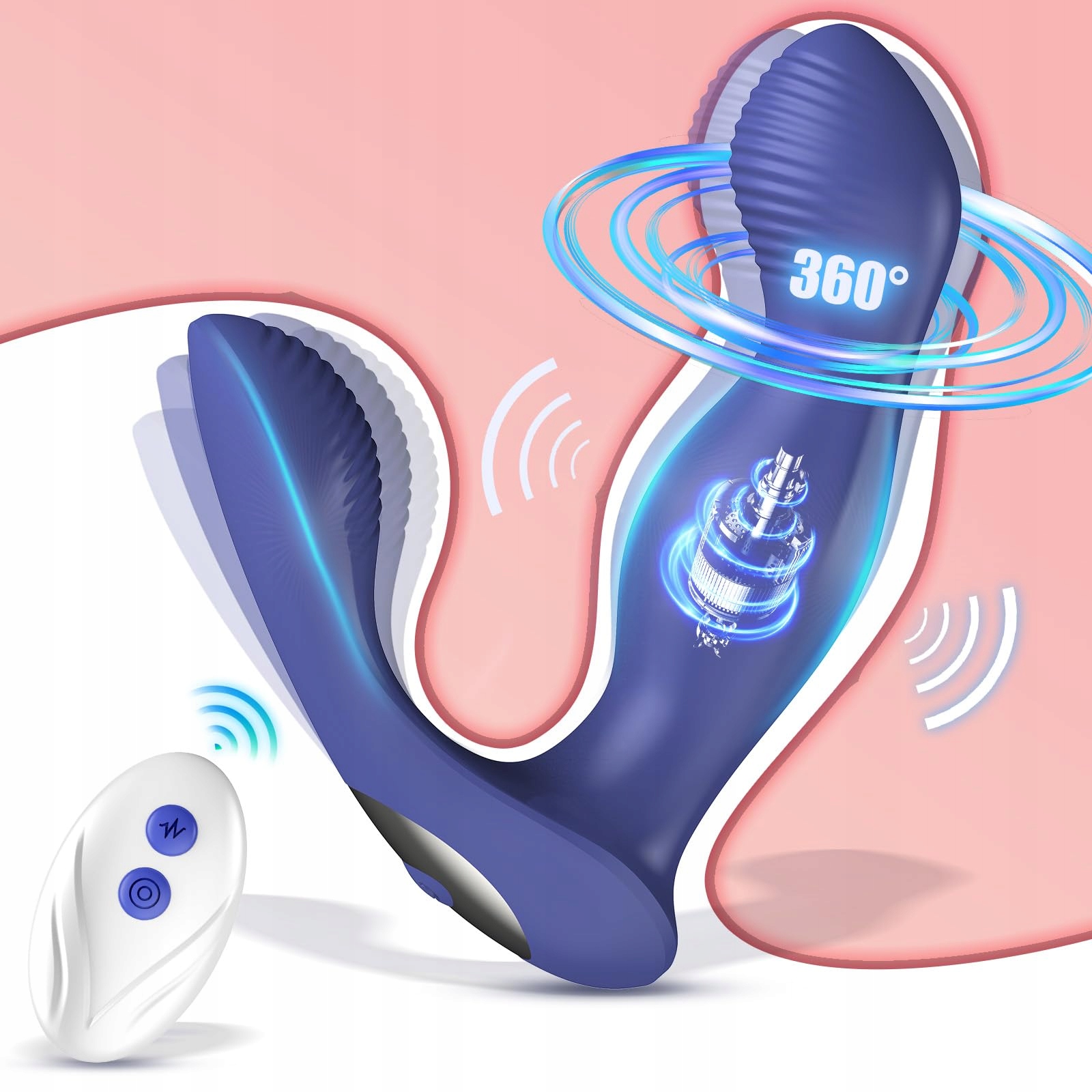 ANALVIBRATOR Zestaw Wibratorów Dla Mężczyzn Masażer Prostaty Z Pilotem — miniatura 8