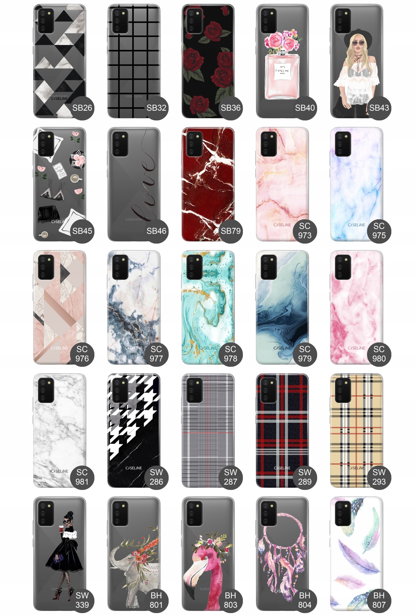 Etui do Samsung A02S slim case guma wzory