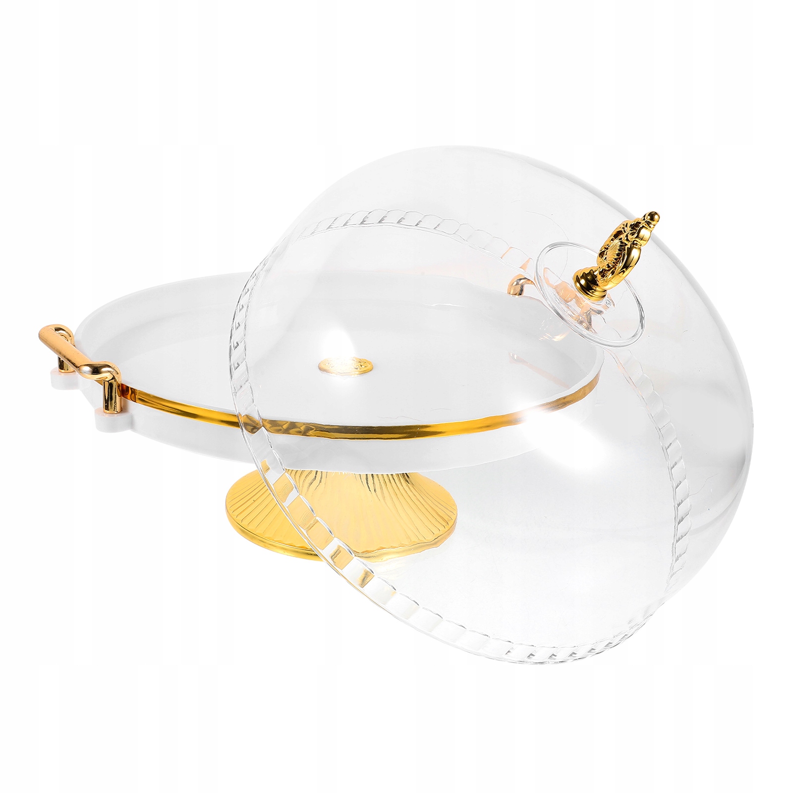 PRZEZROCZYSTY STOJAK NA CIASTO STOJAK DO PRZECHOWYWANIA PRZEKĄSEK Liczba elementów w zestawie 0 szt.