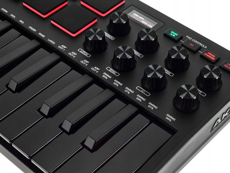 Akai MPK Mini MK3 Black Klawiatura sterująca USB 25 klawiszy Liczba klawiszy 25