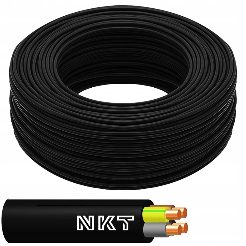 

Kabel okrągły przewód Yky 4x2,5 żo 0,6/1kV za metr