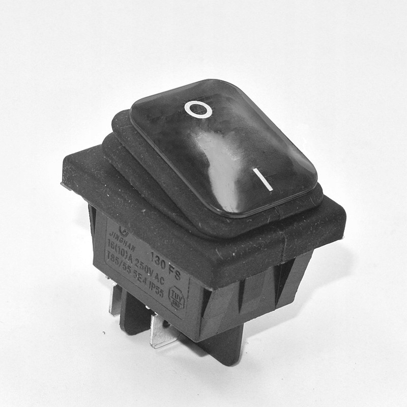 Przełącznik klawiszowy 16A/250V On/off IP65 czarny