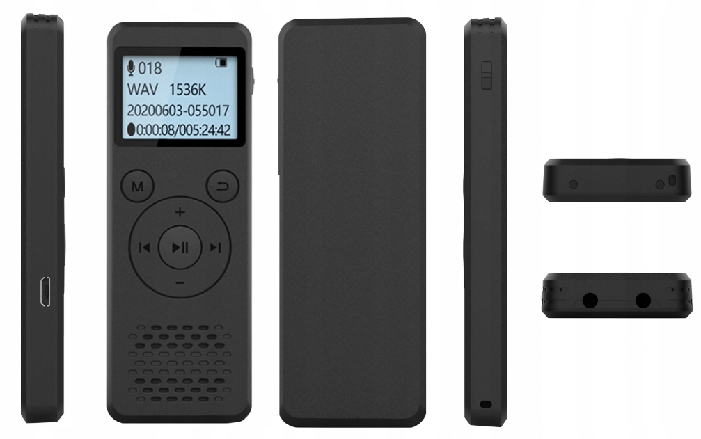 Szpiegowski Dyktafon cyfrowy 1536Kbps 8GB detekcja Kod producenta DVR-818