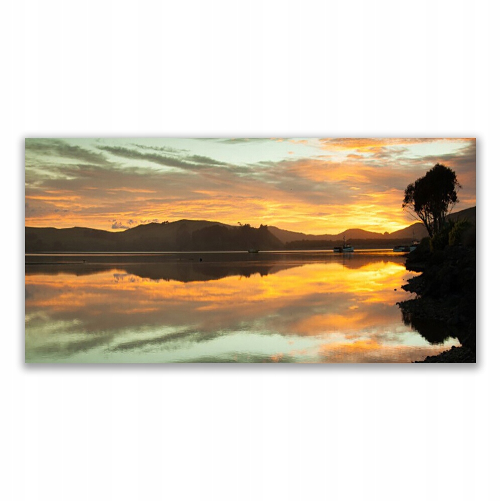 

Obraz na ścianę 140x70 Woda Niebo Góry Krajobraz