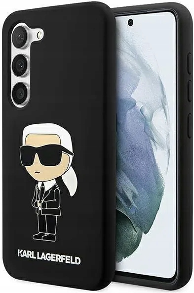 Etui Samsung S23 S911 Karl Lagerfeld Hard Case Silicone Ikonik Czarny