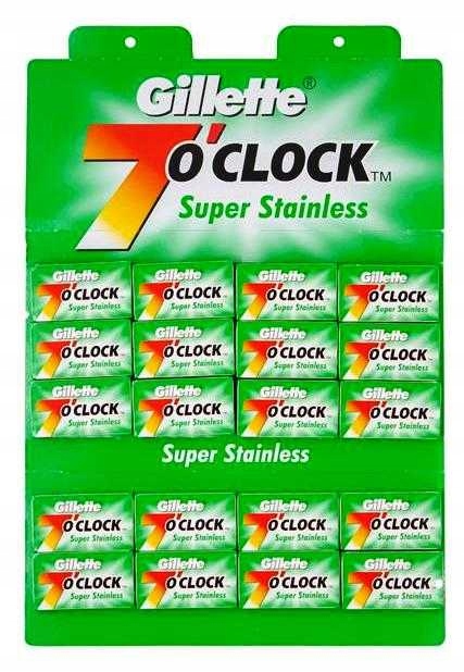 czyli 2 plansze 7 O`clock Stainless żyletki dwu-ostrzowe