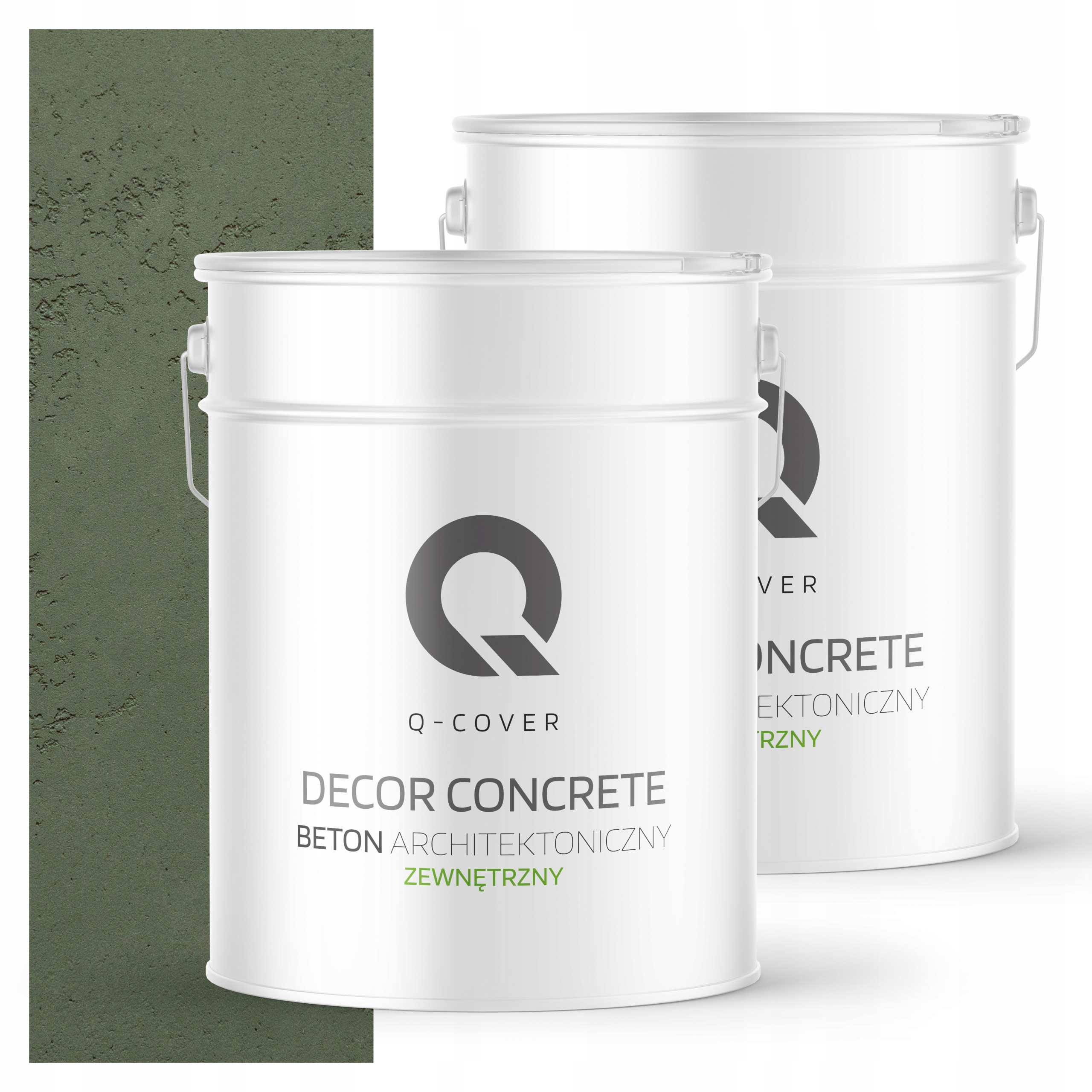 Dekorativní venkovní beton 10 m2 15 kg Hotová hmota Zelená Tmavá F466