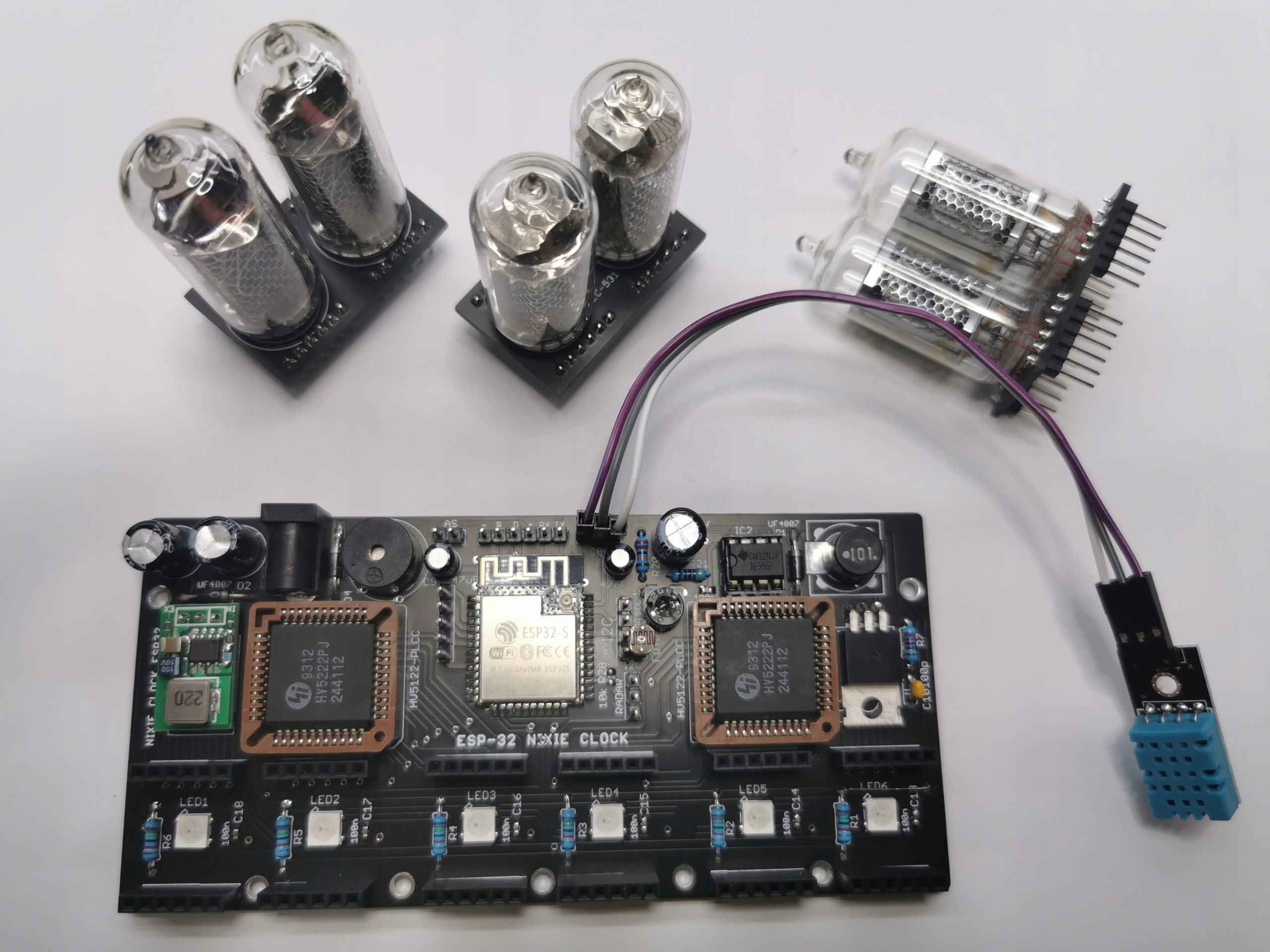 Uniwersalny Zegar Lampowy NIXIE WiFi Zestaw KIT Producent Inna