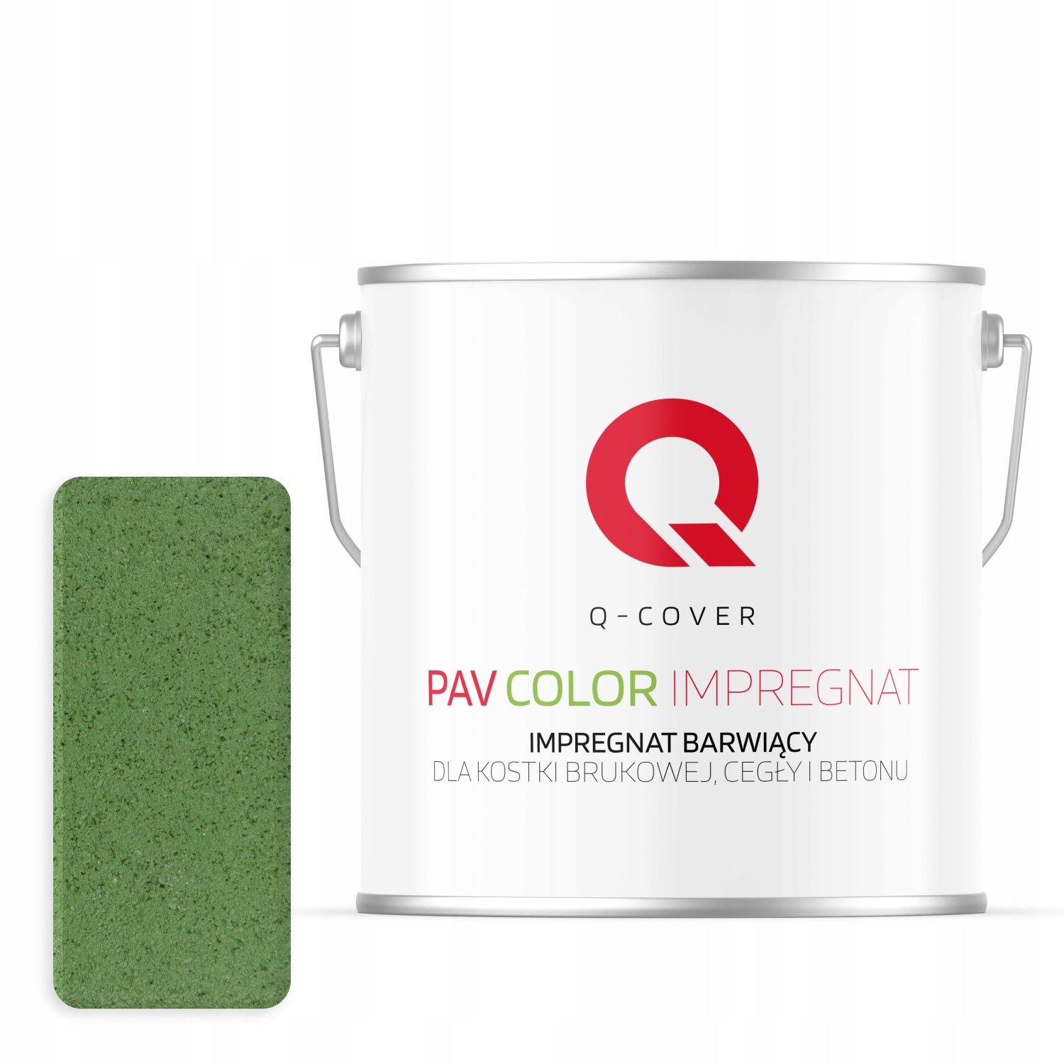 Barvící Impregnát Na Dlažební Kostky Betonu, Travnatá Zelená Barva, 5 L
