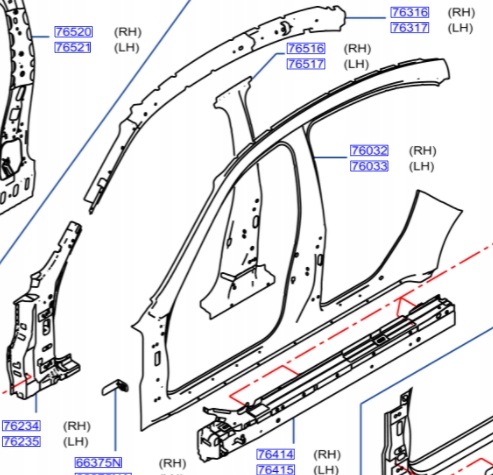 G60304GRMA - Обшивка передняя левая Infiniti