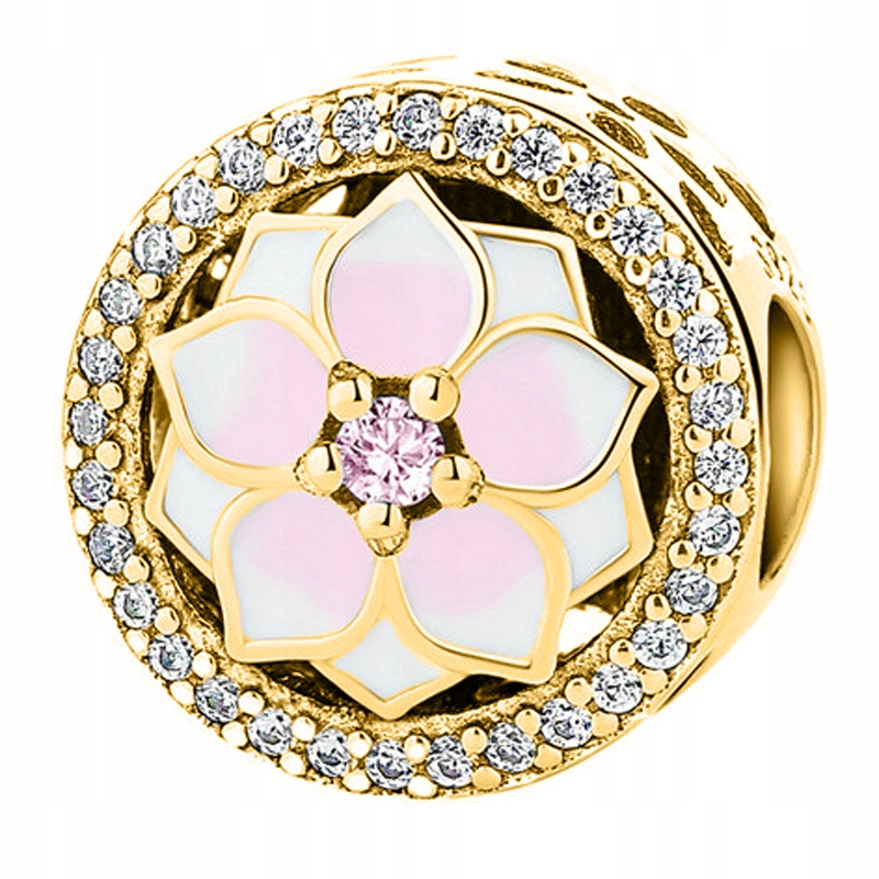 

Klips złoty Kwiat Flower Kwiatek srebro 925