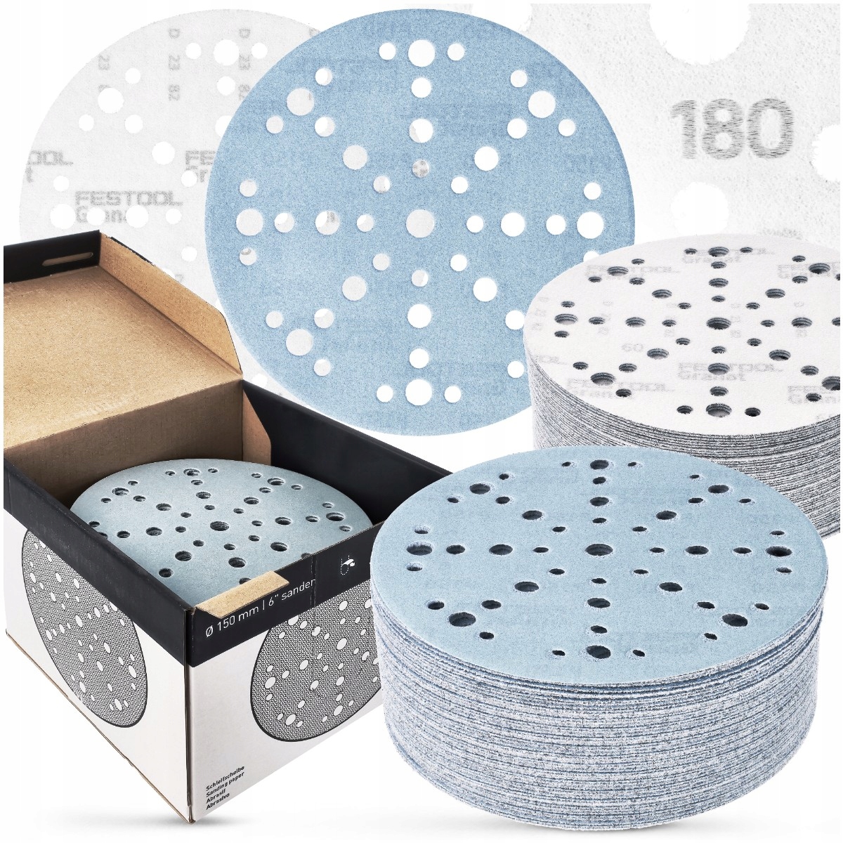 100 x Disky Brúsny papier Festool Repík na brúsenie D150 P180