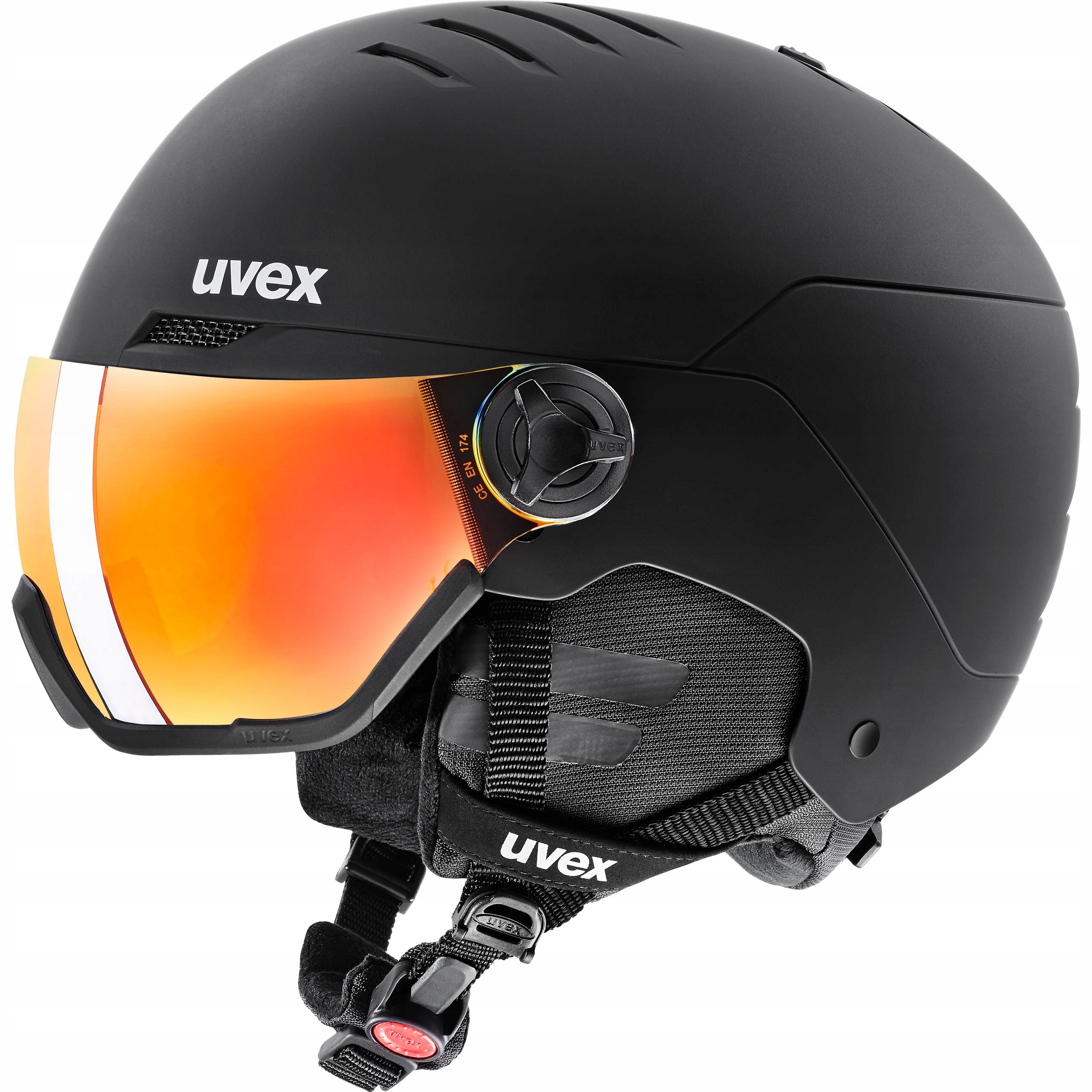 Kask narciarski Uvex Wanted Visor Black Mat L 58-61cm